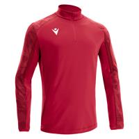 Naryn 1/4 Zip  Top RED L Teknisk treningsgenser - Unisex