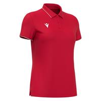Melody polo RED/WHT M Poloskjorte - Dame