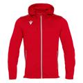 Freyr Hoody Full Zip Top RED XXL Overtrekksjakke - Unisex